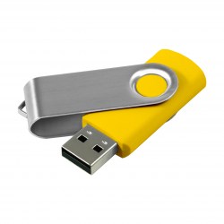 Флеш-память под логотип 16 Гб USB TWISTER 2.0, желтый